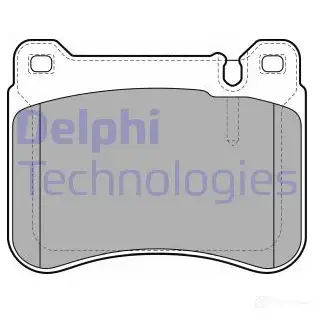 Тормозные колодки дисковые, комплект DELPHI 949720 5JV8V LP1979 2394 5