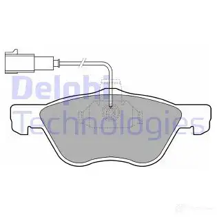 Тормозные колодки дисковые, комплект DELPHI A14IIB 21 637 949222 LP1408