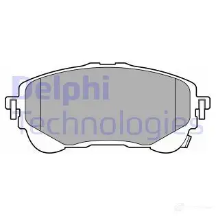 Тормозные колодки дисковые, комплект DELPHI H1AH 393 1437321212 LP3609