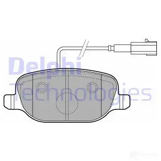Тормозные колодки дисковые, комплект DELPHI LP2223 5012759456354 NBSCK U 949975