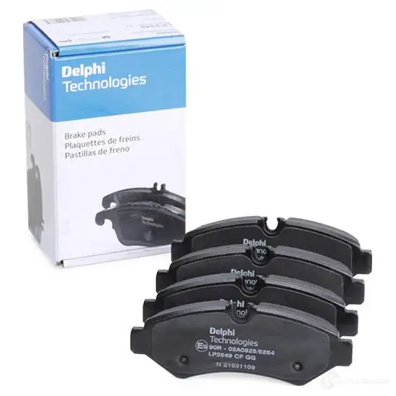 Тормозные колодки дисковые, комплект DELPHI 1437323196 LP3549 5MX3 3Y изображение 1