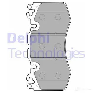 Тормозные колодки дисковые, комплект DELPHI LP2187 5012759449394 949935 P M8QRE изображение 0