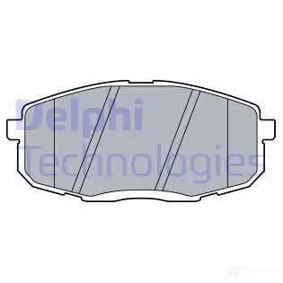 Тормозные колодки дисковые, комплект DELPHI 1437322937 D9AH Q3 LP3513