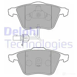 Тормозные колодки дисковые, комплект DELPHI 5012759237823 VWIT J 949587 LP1825
