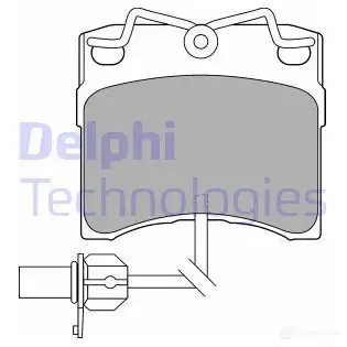 Тормозные колодки дисковые, комплект DELPHI 949325 TYEIZ 2 3176 LP1535