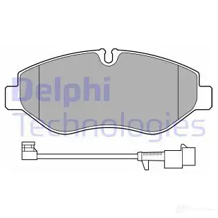 Тормозные колодки дисковые, комплект DELPHI LP3621 1437322314 TP7 9K изображение 0