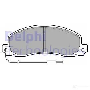 Тормозные колодки дисковые, комплект DELPHI 02AZN39 950342 LP504 20 926