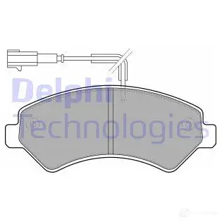 Тормозные колодки дисковые, комплект DELPHI 5012759418420 949736 LP1993 AU PQJ7X изображение 0