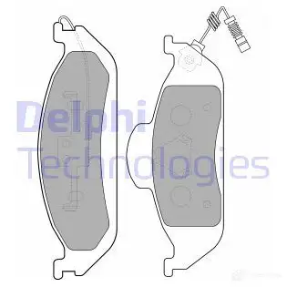 Тормозные колодки дисковые, комплект DELPHI 949193 LP1299 2 3193 H25G2ZQ