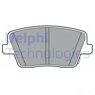 Тормозные колодки дисковые, комплект DELPHI 1424218724 7TOZ JN LP3404