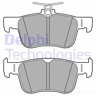 Тормозные колодки дисковые, комплект DELPHI PG 2OZ5 1424218712 LP3391