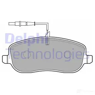 Тормозные колодки дисковые, комплект DELPHI 202 61 XI1FCX6 949552 LP1792 изображение 0