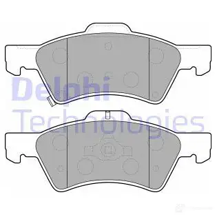 Тормозные колодки дисковые, комплект DELPHI BGSAH9T 949446 2 3640 LP1693