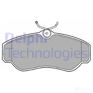 Тормозные колодки дисковые, комплект DELPHI 20Y7QD 950664 2 3452 LP913