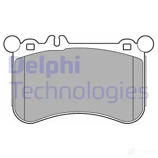 Тормозные колодки дисковые, комплект DELPHI 5KO SP LP2291 950030 5012759471173