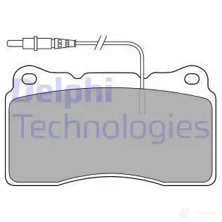 Тормозные колодки дисковые, комплект DELPHI 23 575 XMIGGSI LP1516 949306