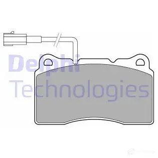 Тормозные колодки дисковые, комплект DELPHI LP3157 5012759532737 950184 3F2W 2K9