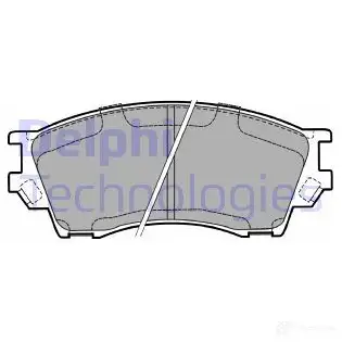 Тормозные колодки дисковые, комплект DELPHI AT8U2 2 1571 LP1063 949073