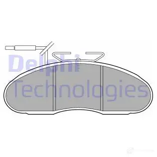 Тормозные колодки дисковые, комплект DELPHI 949101 LP1105 23LZP 2 9984