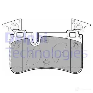 Тормозные колодки дисковые, комплект DELPHI PKV XOY LP2151 949898 5012759434161