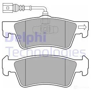 Тормозные колодки дисковые, комплект DELPHI LP2087 O3 APO 5012759416952 949830