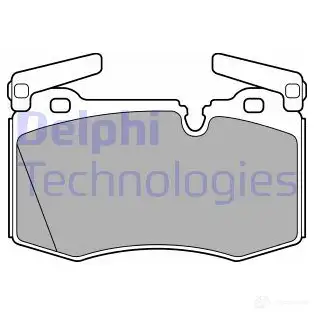 Тормозные колодки дисковые, комплект DELPHI K J118Y 5012759457276 LP2235 949987 изображение 0