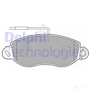 Тормозные колодки дисковые, комплект DELPHI 23 435 LP1848 VOQPT 949607