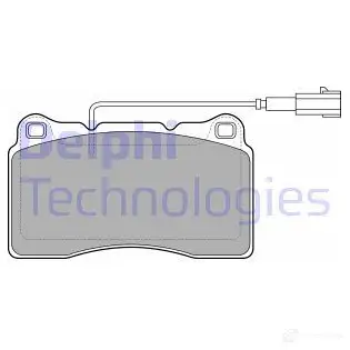 Тормозные колодки дисковые, комплект DELPHI LP2045 5012759416891 B J8NR 949789