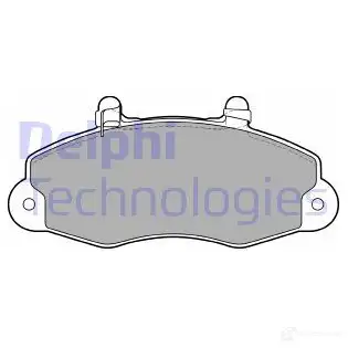 Тормозные колодки дисковые, комплект DELPHI 8EJGGF 949231 2 1470 LP1417