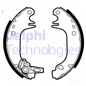 Тормозные колодки DELPHI LS1423 950966 WH HYU 5012759203088 изображение 0