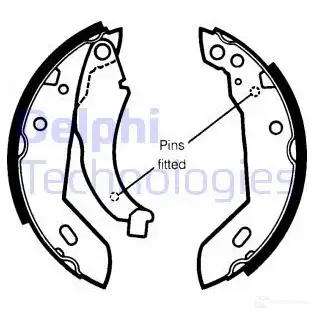 Тормозные колодки DELPHI LS1250 6 MWGFB8 950833 5012759201282