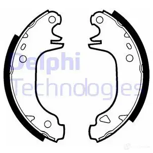 Тормозные колодки DELPHI 5012759201633 LS1293 9YYX4 XC 950866