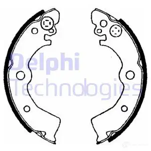 Тормозные колодки DELPHI LS1650 UUK XBT7 951050 5012759205594 изображение 0