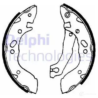 Тормозные колодки DELPHI LS1609 951024 5012759903513 V6QTHZ K