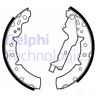 Тормозные колодки DELPHI LS1883 O 3VAUZ 5012759160633 951174