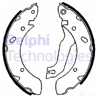 Тормозные колодки DELPHI 6Z98 FO LS1610 951025 5012759903520