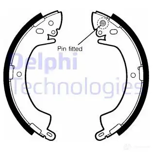 Тормозные колодки DELPHI 950913 LS1344 XB 76K 5012759202319