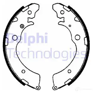 Тормозные колодки DELPHI X8C6F NS 951043 LS1641 5012759205525 изображение 0