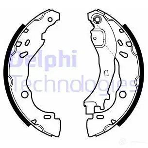 Тормозные колодки DELPHI 951247 LS1975 4H1 O4 5012759369654 изображение 0