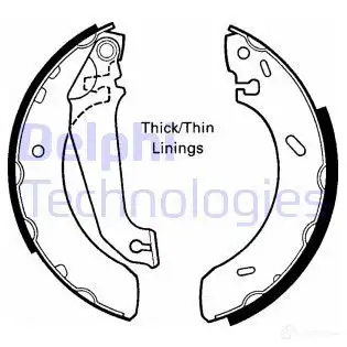 Тормозные колодки DELPHI Z 99SXX4 951029 5012759205020 LS1617