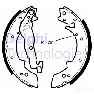 Барабанные колодки DELPHI 950855 LS1282 5012759201527 8GXIV DV изображение 0