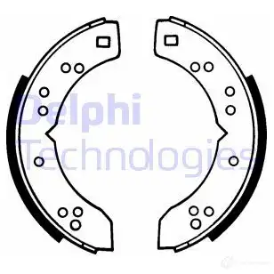 Тормозные колодки DELPHI O00 DP 950752 LS1047 5012759200247