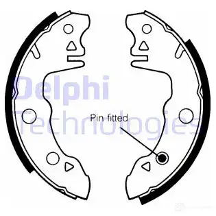 Барабанные колодки DELPHI 950838 LS1259 5012759201343 AWS2E 6U