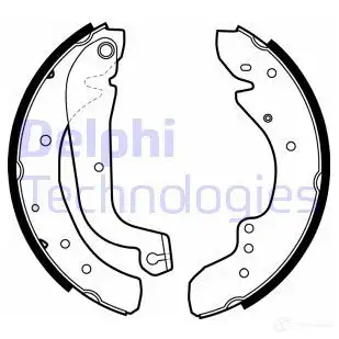Тормозные колодки DELPHI 7TF6 6H 951091 5012759053119 LS1726 изображение 0