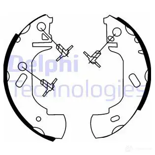 Тормозные колодки DELPHI 5012759205174 Y3J KZL 951036 LS1632