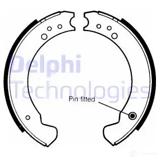Тормозные колодки DELPHI 950763 5012759200421 H MWNZ2 LS1089