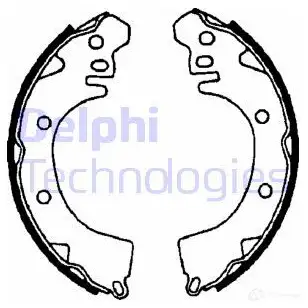 Тормозные колодки DELPHI 7X S8J72 LS1471 950985 5012759903483 изображение 0