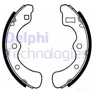 Тормозные колодки DELPHI K9 U5H73 950825 5012759201206 LS1240 изображение 0