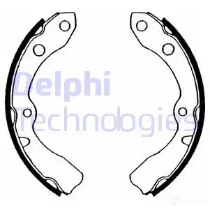 Тормозные колодки DELPHI 5012759204542 951008 LS1569 U2YW0 S