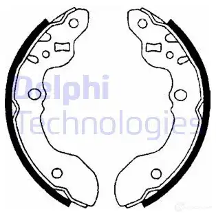 Тормозные колодки DELPHI 5012759205617 951052 LS1652 YT30 VG
